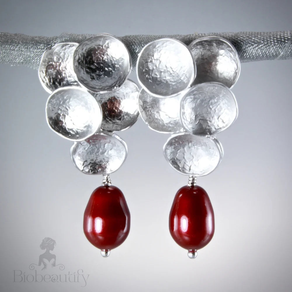 Scarlet - Swarovski Crystal Pearl Earrings