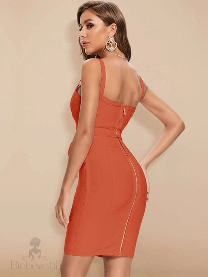 Sculpting Bandage Dress With Elegant Shaping And Sophisticated Cut