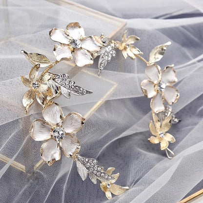 Sedona Gold Crystal Bridal Headpiece