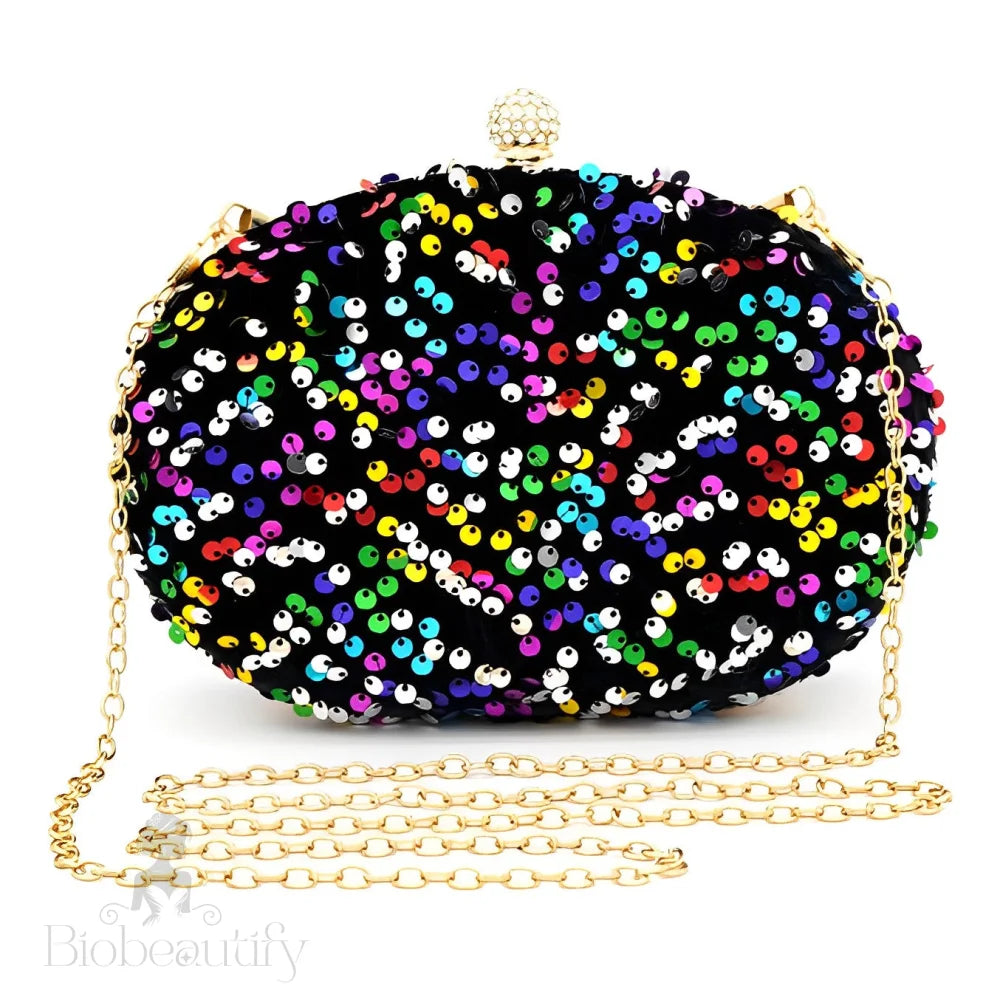 Sequined Clutch Bag By Donna