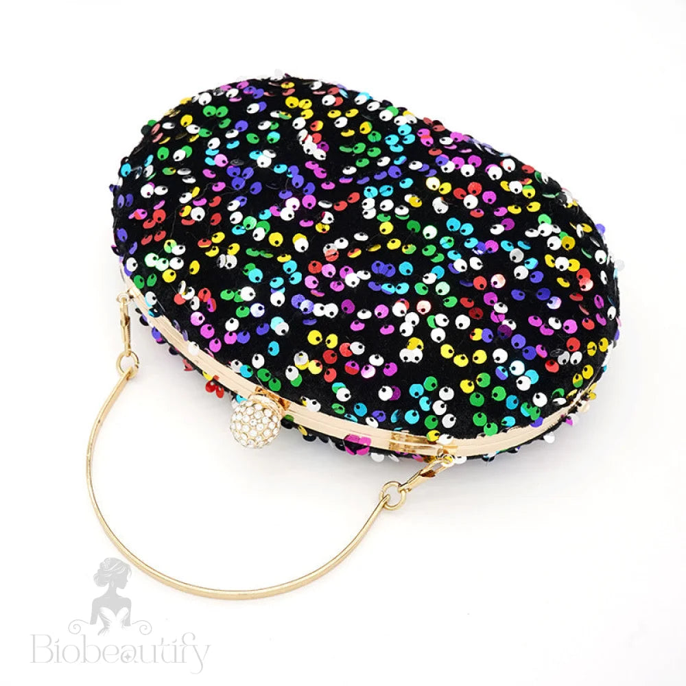 Sequined Clutch Bag By Donna