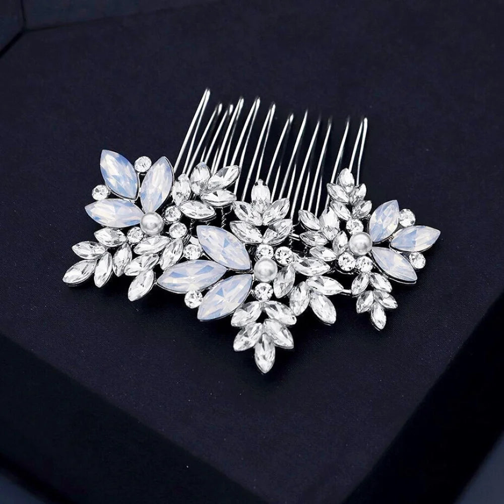 Serafina Opal Pearl Bridal Hair Comb