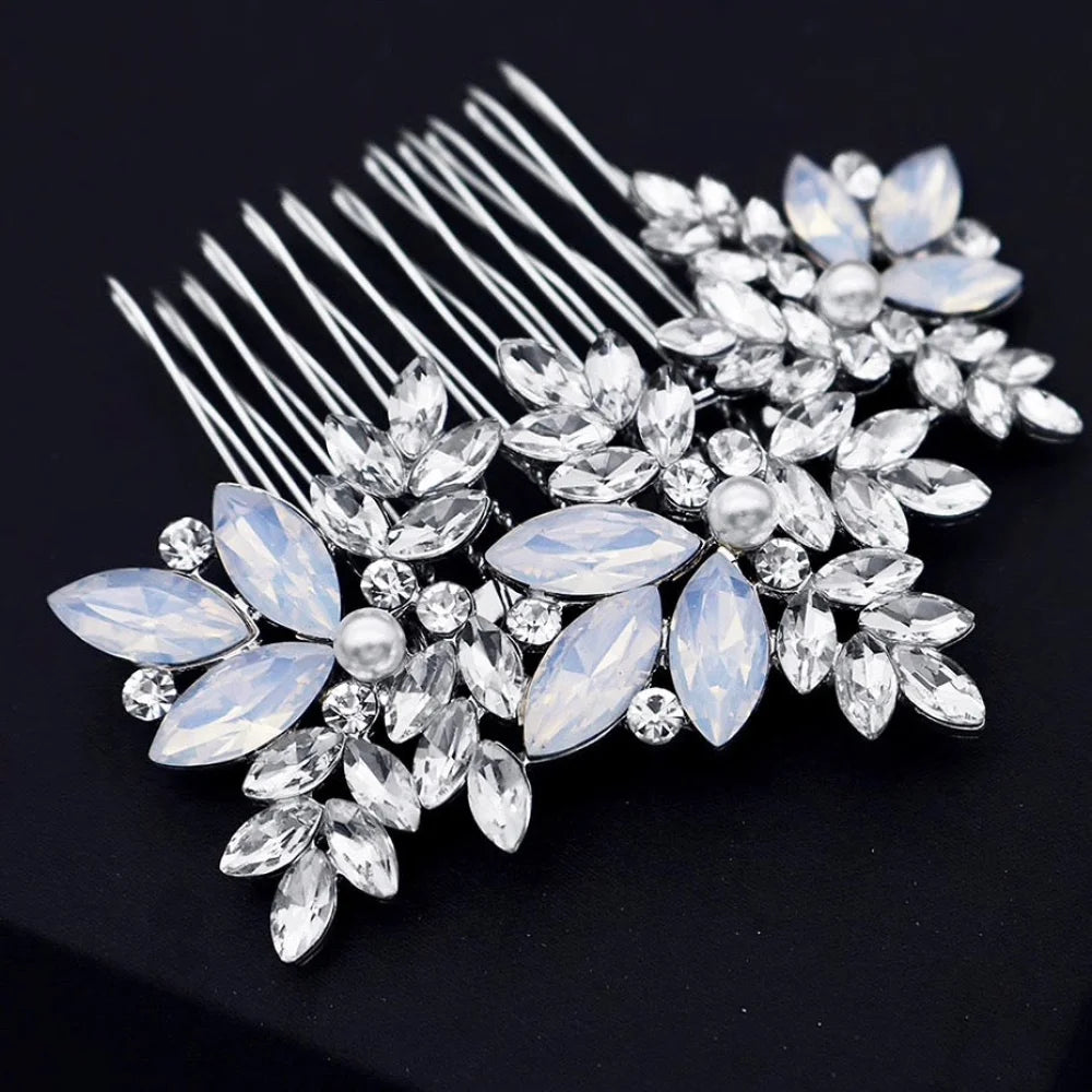 Serafina Opal Pearl Bridal Hair Comb