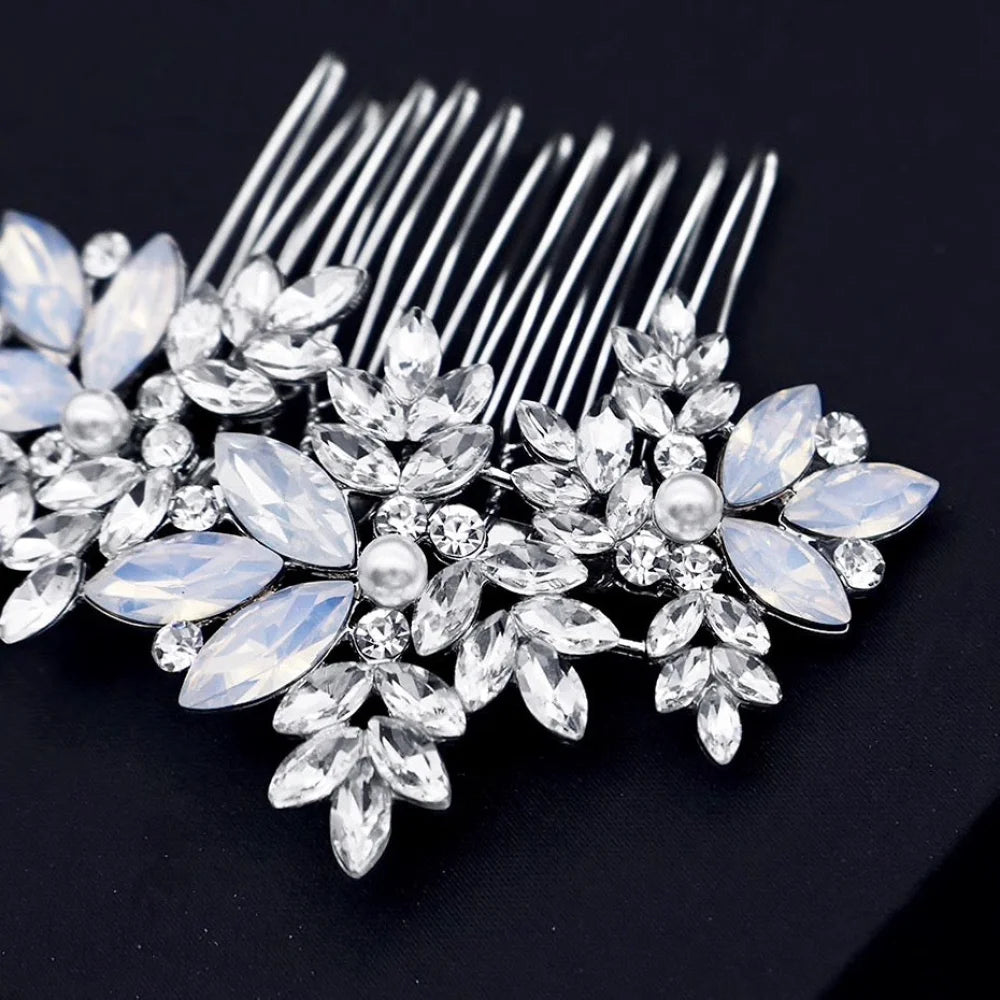 Serafina Opal Pearl Bridal Hair Comb