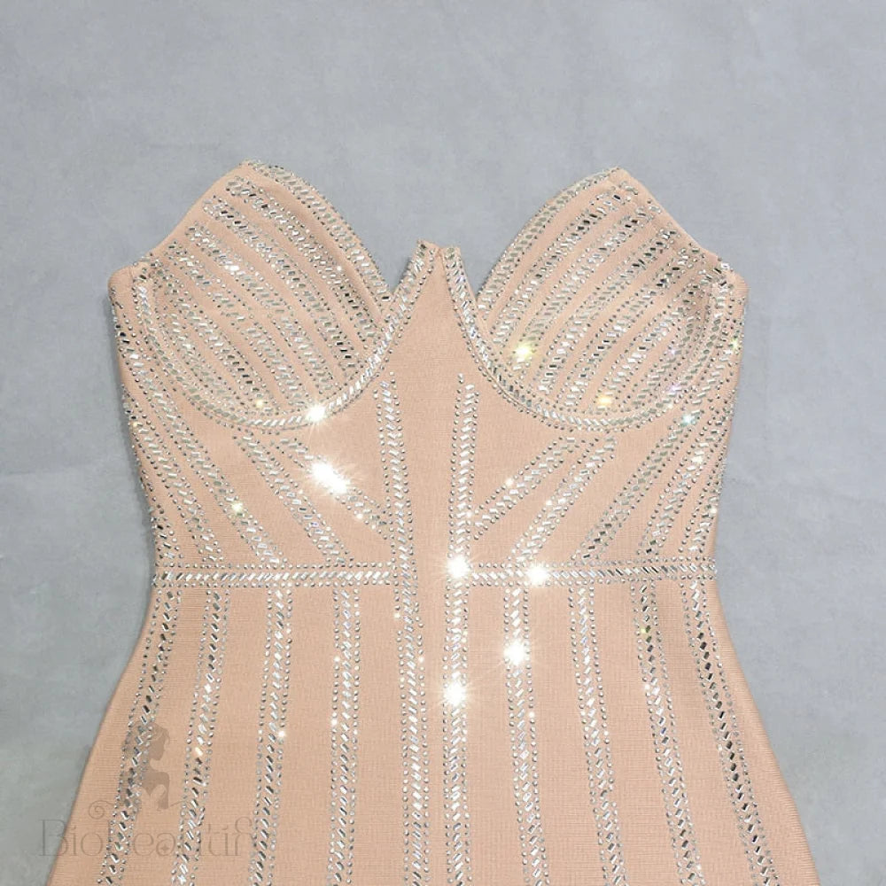 Shani Rhinestone Bandage Dress