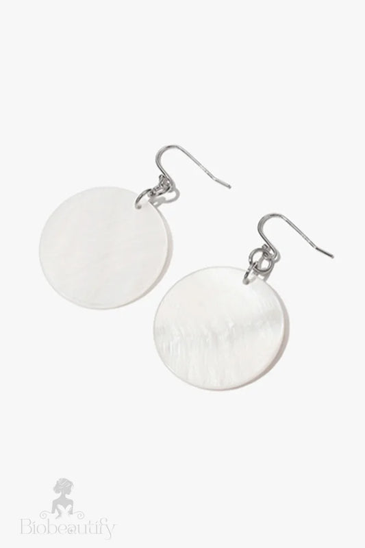 Shell Drop Earrings Ivory