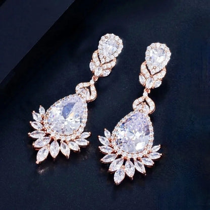 Wedding Jewelry - Cubic Zirconia Bridal Earrings - More Colors