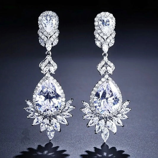 Wedding Jewelry - Cubic Zirconia Bridal Earrings - More Colors