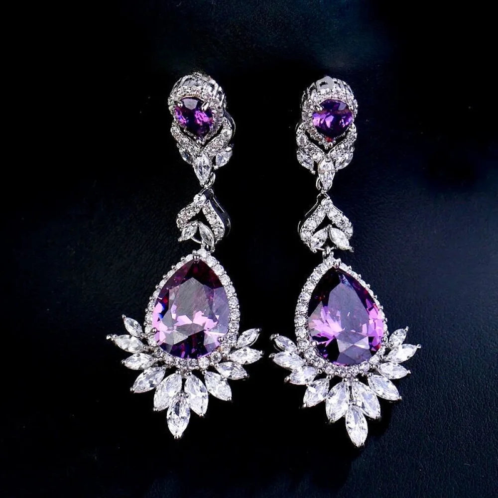 Wedding Jewelry - Cubic Zirconia Bridal Earrings - More Colors