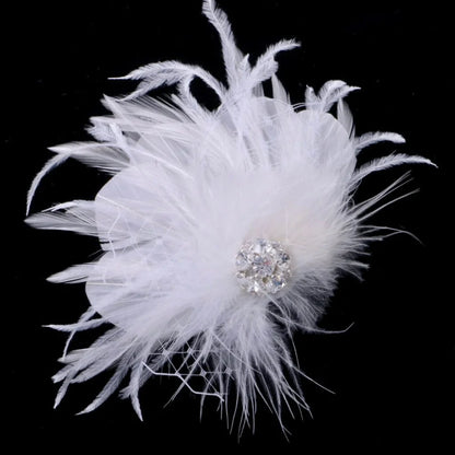 Shirley - 1920S Feather Bridal Hair Clip