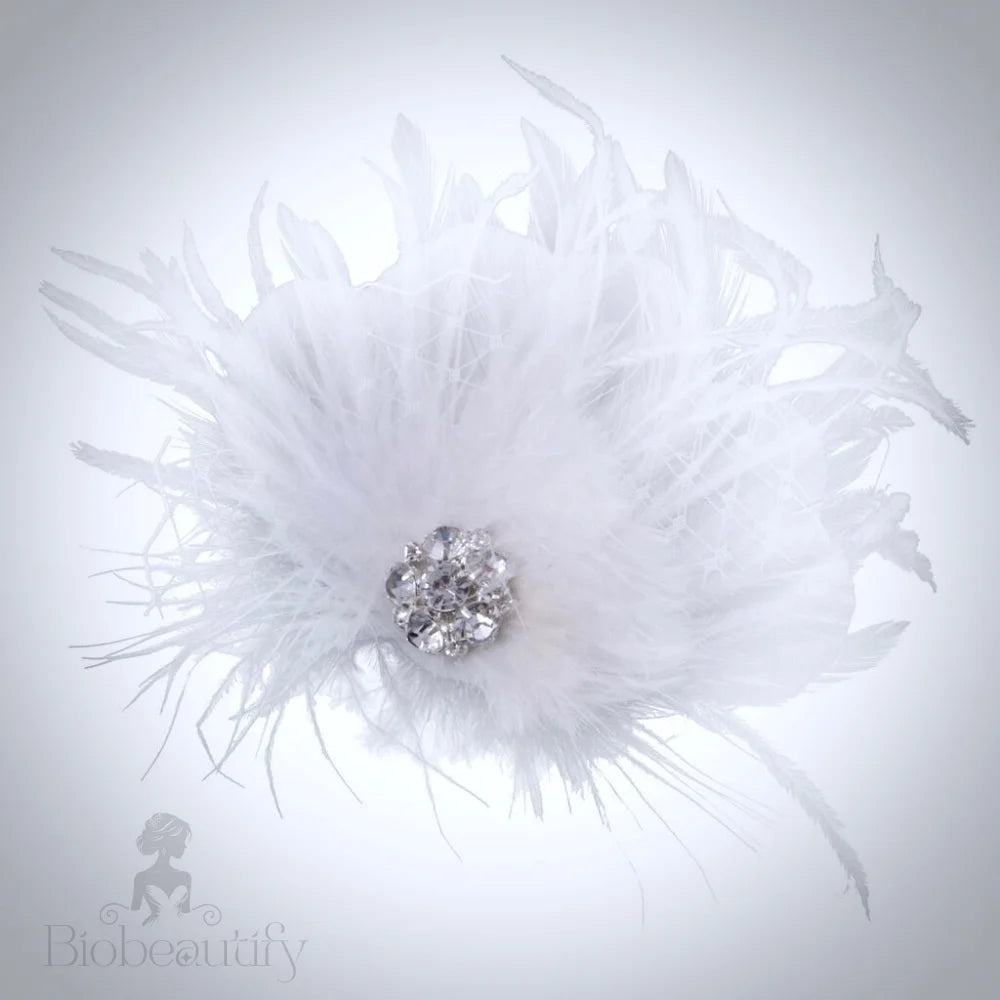 Shirley - 1920S Feather Bridal Hair Clip