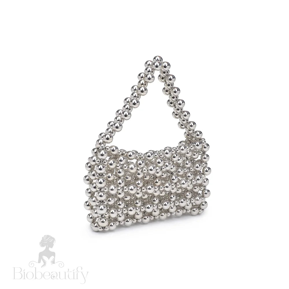 Silver Bubble Evening Bag