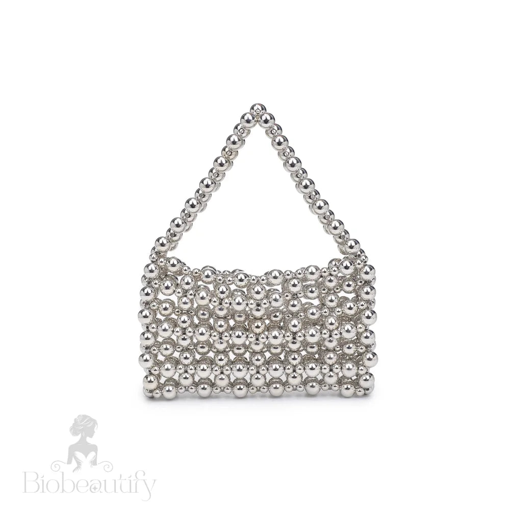 Silver Bubble Evening Bag