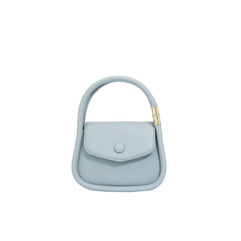 Twin Strap Flap Shoulder Bag - Baby Blue One Size /