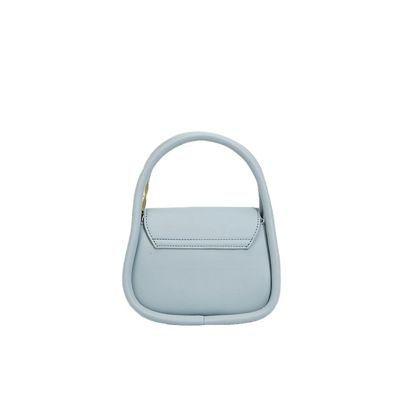 Twin Strap Flap Shoulder Bag - Baby Blue