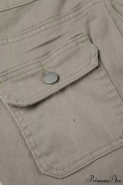 Skinny Low Rise Vintage Bootcut Cargo Pants