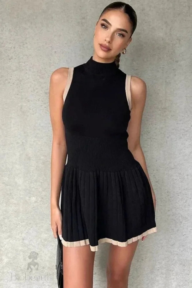 Sleeveless A-Line Mini Dress