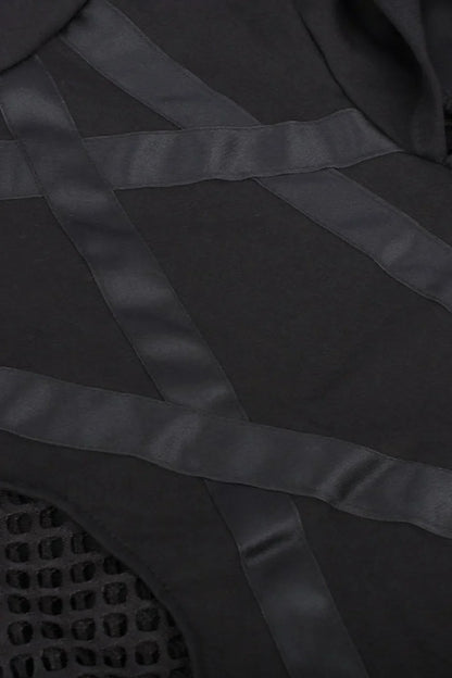 Slim Fit Star Mesh Hoodie