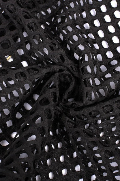 Slim Fit Star Mesh Hoodie