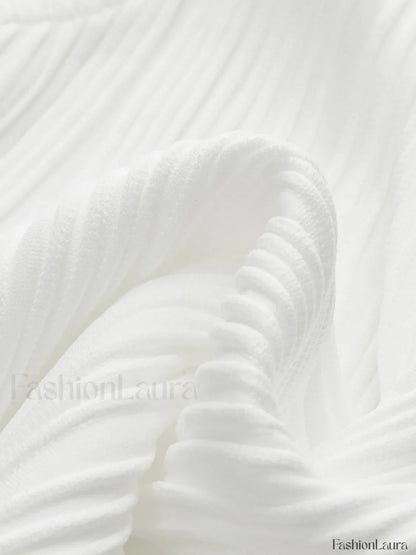 Solid Wavy Textured Tank Top Tank Tops & Camis