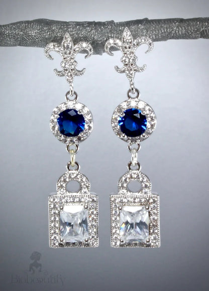 Something Blue Cubic Zirconia Stud Earrings