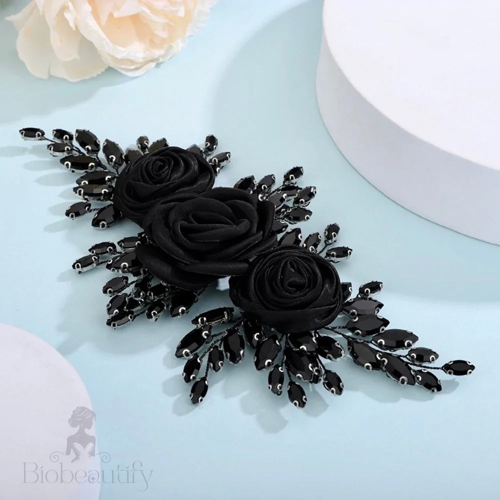 Sonya Black Bridal Hairpiece