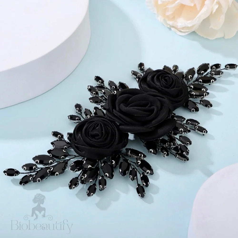 Sonya Black Bridal Hairpiece