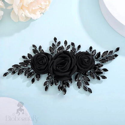 Sonya Black Bridal Hairpiece