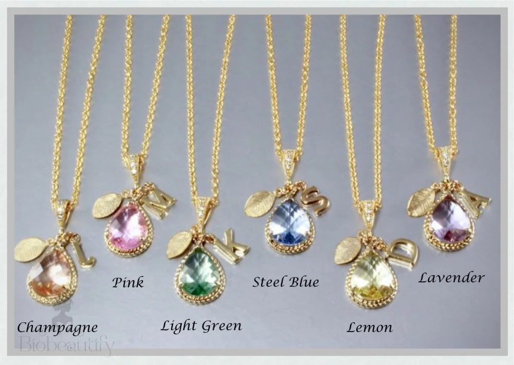 Sophia - Personalized Pastel Bridesmaids Necklaces