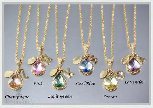 Sophia - Personalized Pastel Bridesmaids Necklaces