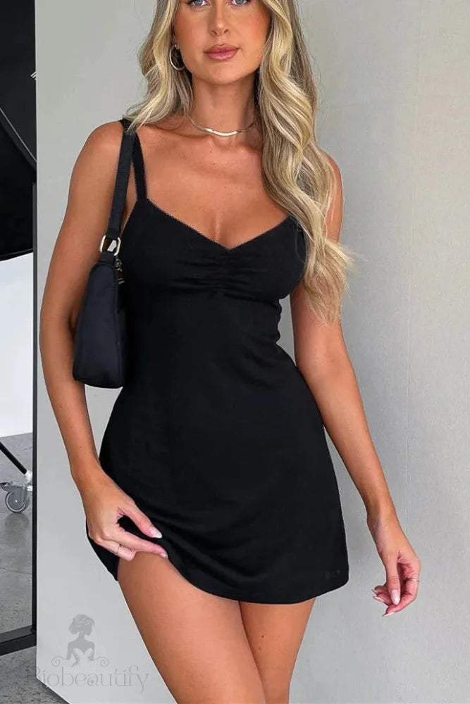 Spaghetti Strap Bodycon Mini Dress