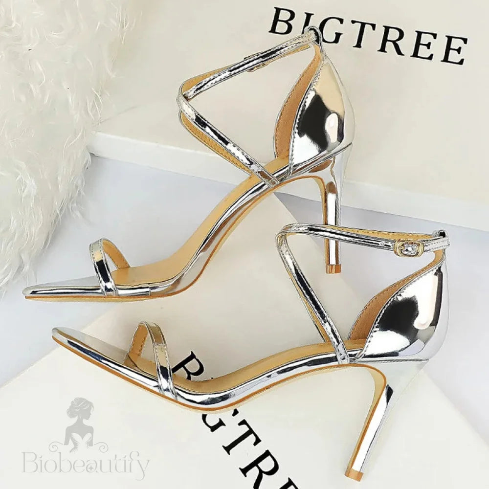 Sparkle Sequins Stiletto Heels Women Pumps - 10 Cm Sexy High