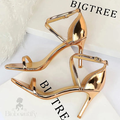 Sparkle Sequins Stiletto Heels Women Pumps - 10 Cm Sexy High