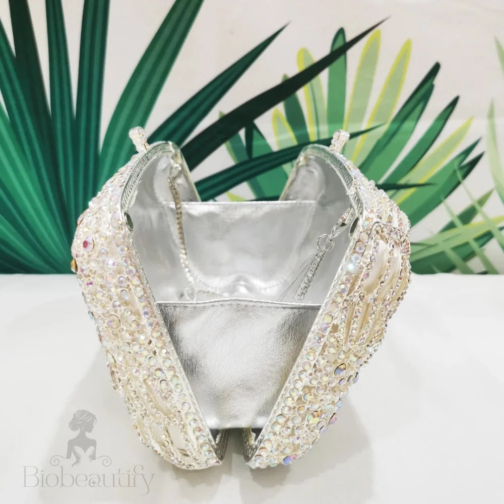 Sparkling Foliage Clutch Bag