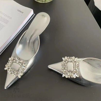 Spring Gold Silver Fashion Women Slipper