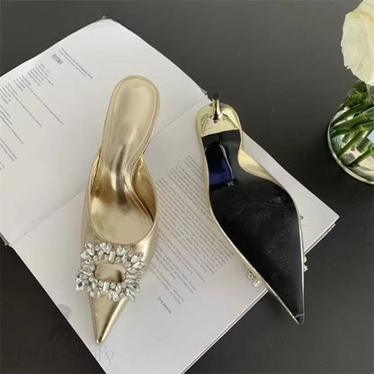 Spring Gold Silver Fashion Women Slipper / 36