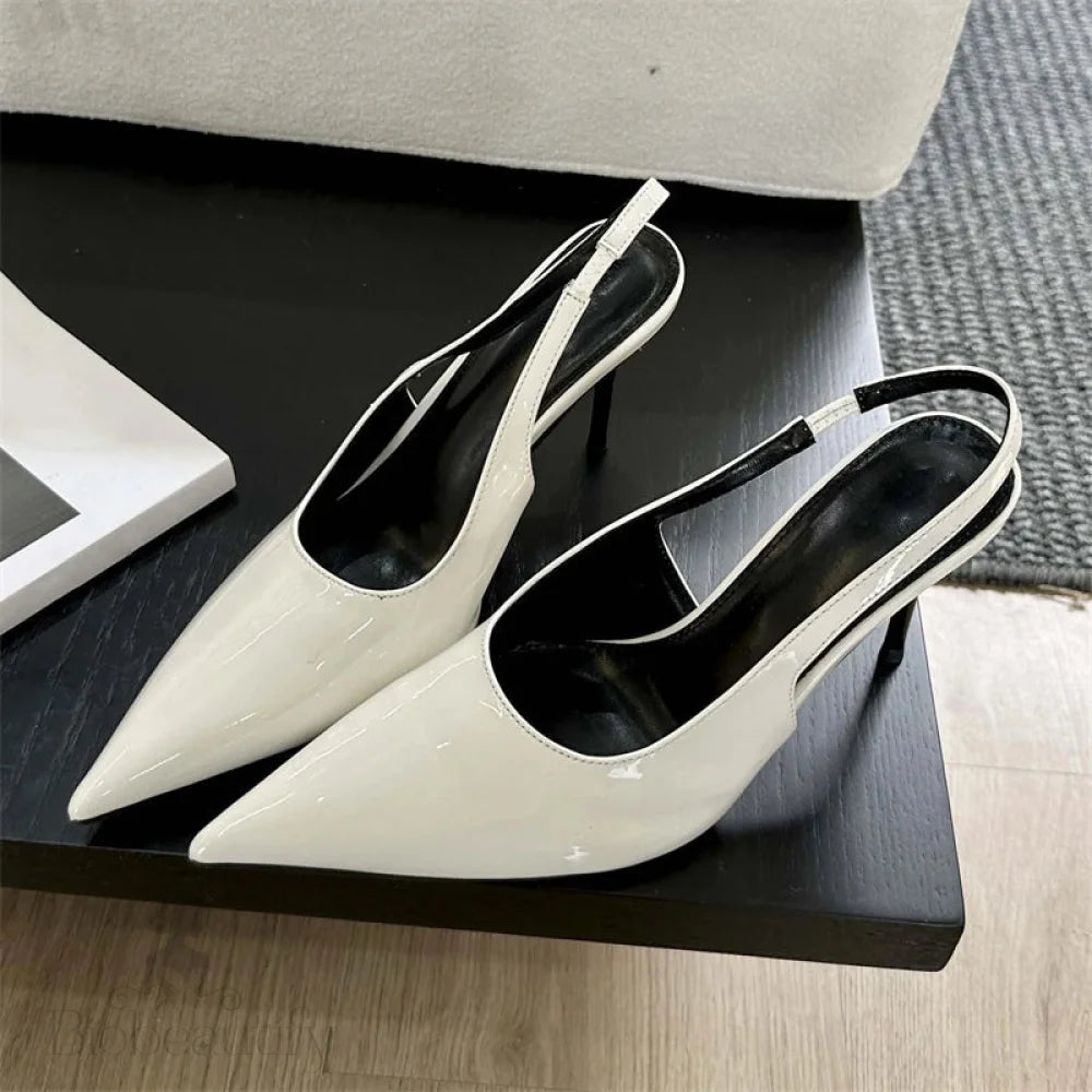 Spring Sexy Pointed Toe Women Pumps With Thin Low Heels