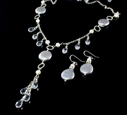 Suzanne Swarovski Crystal And Pearl Bridal Jewelry Set