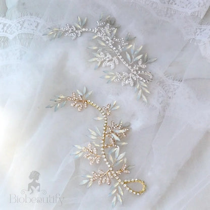 Wedding Hair Accessories -  Opal Bridal Hair Vine - Available in Silver and Gold