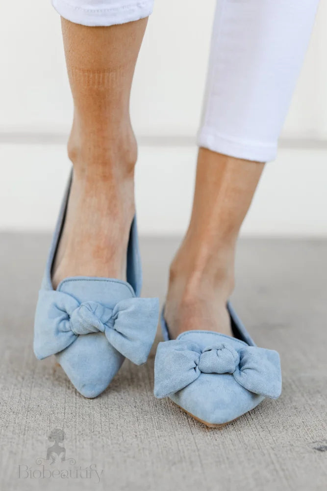 Sweet Light Blue Flats 6.5 /