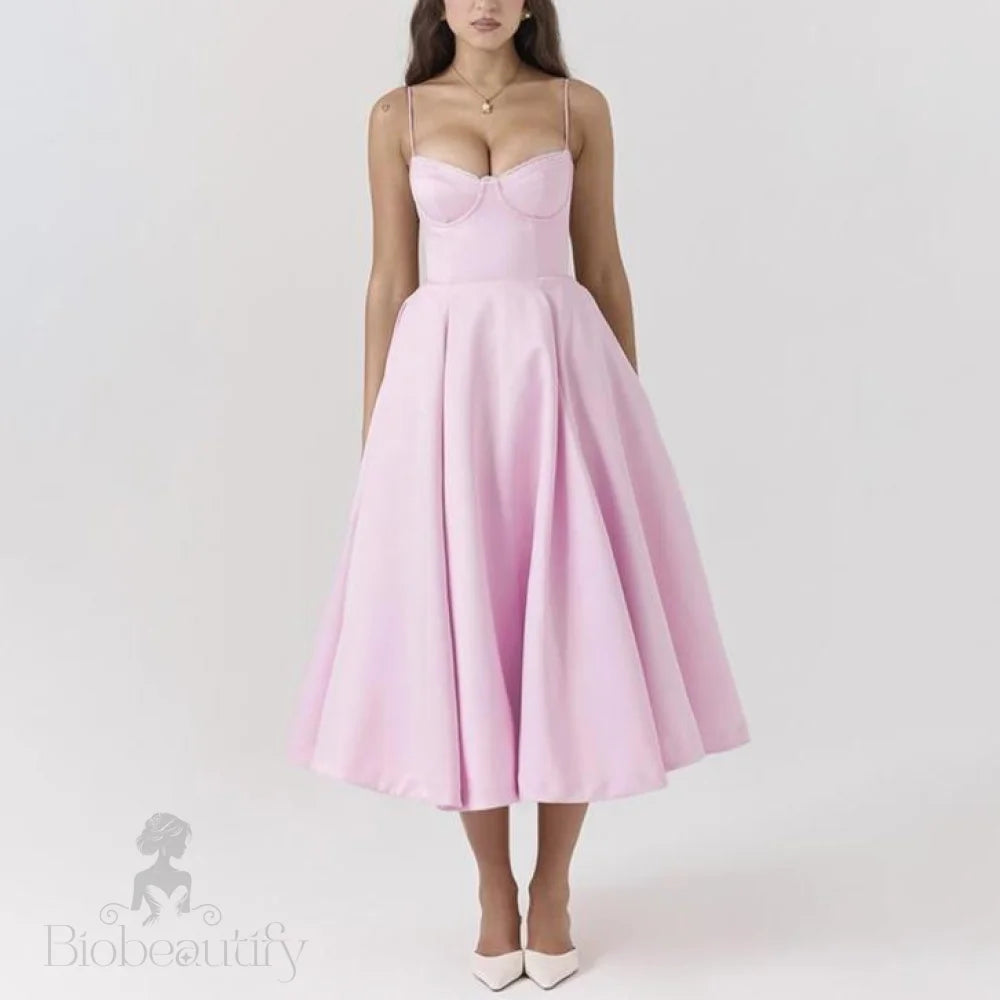 Sweetheart Corset Midi Dress