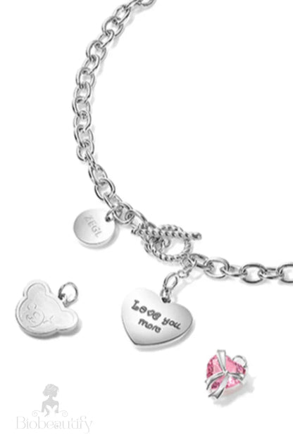 Sweetheart Romantic Necklace Silver