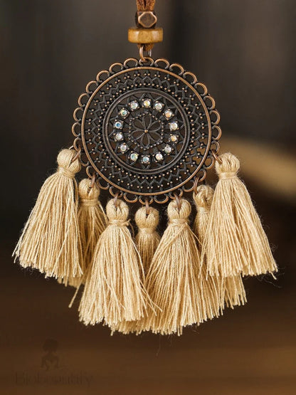 Tassel Trio Necklace Set Bohemian Style