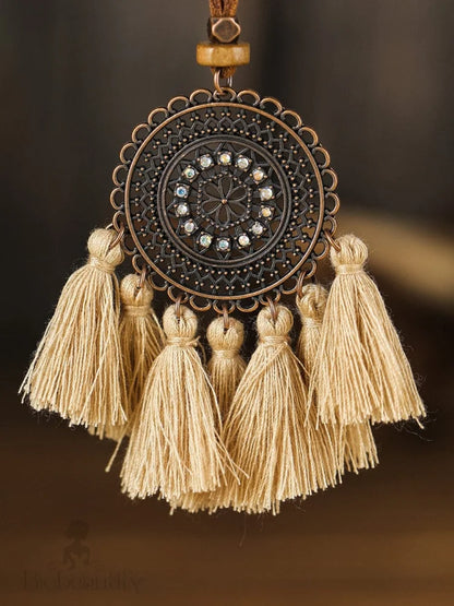 Tassel Trio Necklace Set Bohemian Style