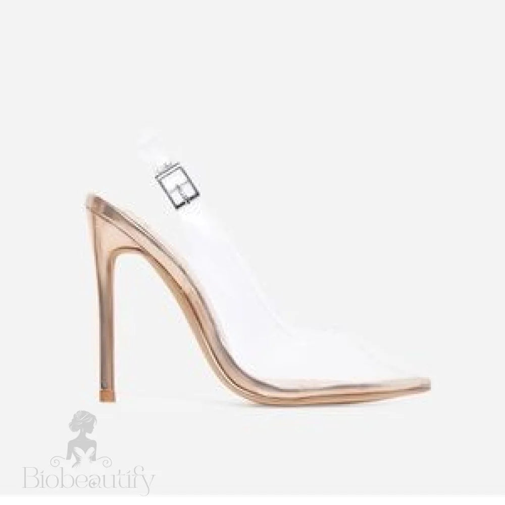 Terry Rose Gold Slingback Heels