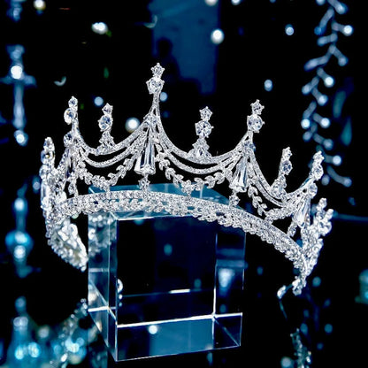 Theodora Cubic Zirconia Wedding Tiara