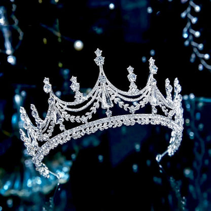 Theodora Cubic Zirconia Wedding Tiara