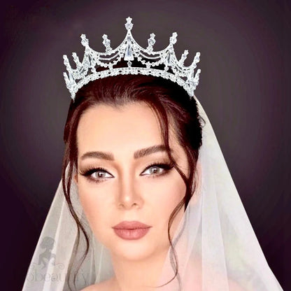 Theodora Cubic Zirconia Wedding Tiara