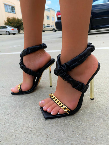 Catalina Black Heels