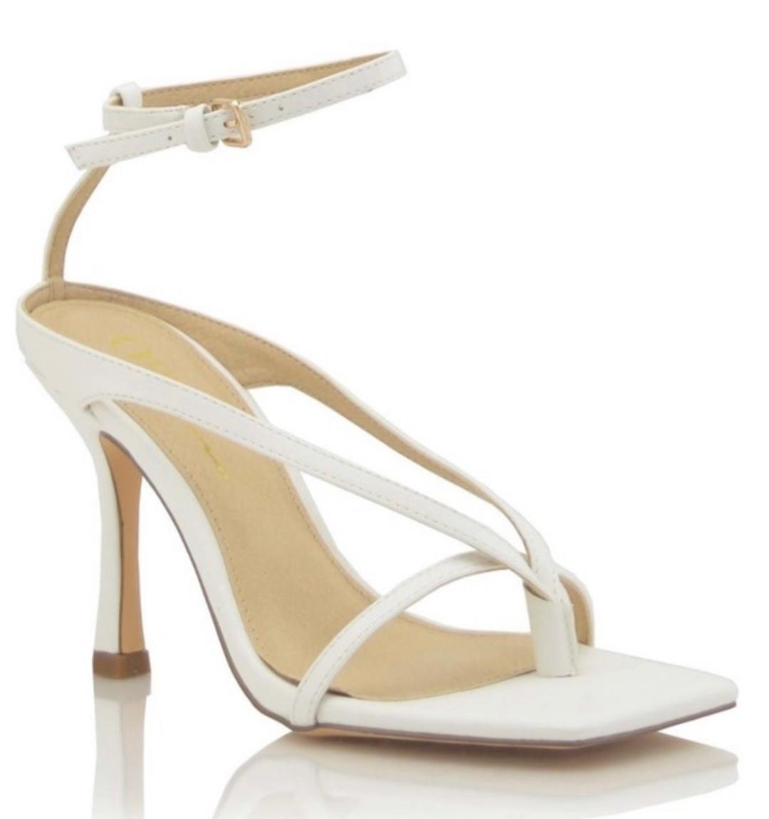 White Meela Heels 8 /